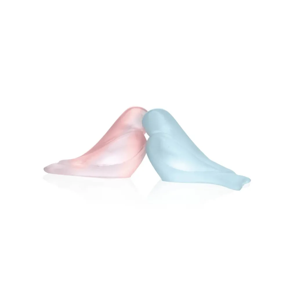 Vessière Cristaux Animaux Cristal|Bestiaire|Les fiancés bleu rose pm daum par pierre-yves rochon