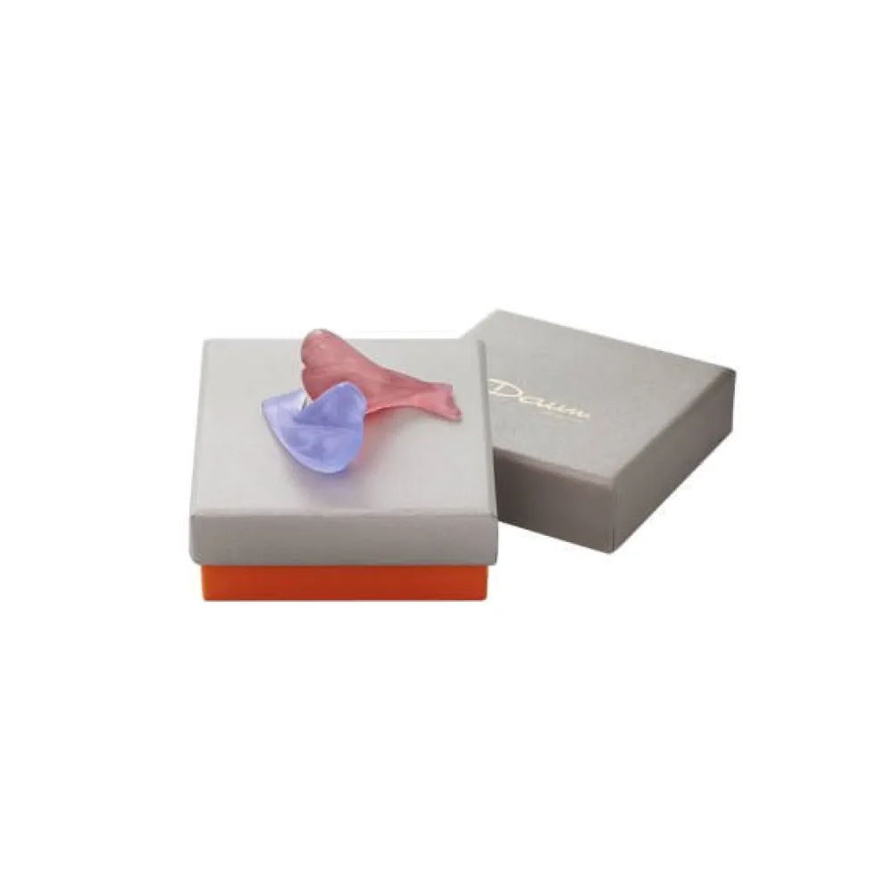 Vessière Cristaux Bestiaire|Animaux Cristal|Les fiancés lilas framboise pm daum par pierre-yves rochon
