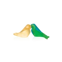 Vessière Cristaux Bestiaire|Animaux Cristal|Les fiancés vert jaune pm daum par pierre-yves rochon