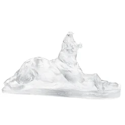 Vessière Cristaux Sculptures Cristal|Sculptures Et Figurines|Lionne Couchée Baillant Rembrandt Bugatti By Lalique 2014 cire perdue