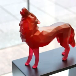 Vessière Cristaux Bestiaire|Editions D’Art|Loup Wild wolf rouge orlinski daum