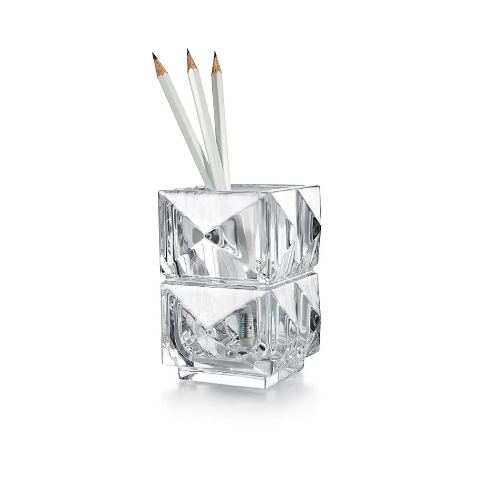 Vessière Cristaux Vases Cristal Clair|Vide-Poches Cristal|Louxor porte-crayon Baccarat