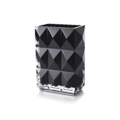 Vessière Cristaux Vases|Vases Cristal Couleur|Louxor vase diamant noir Baccarat