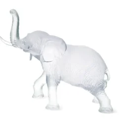 Vessière Cristaux Bestiaire|Animaux Cristal|Éléphant blanc j.f leroy daum