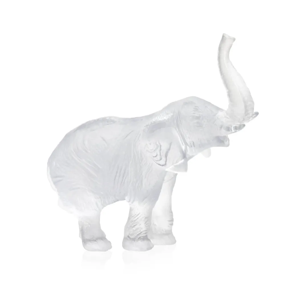 Vessière Cristaux Bestiaire|Animaux Cristal|Éléphant blanc mm j.f leroy daum