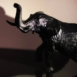 Vessière Cristaux Bestiaire|Animaux Cristal|Éléphant noir j.f leroy Daum