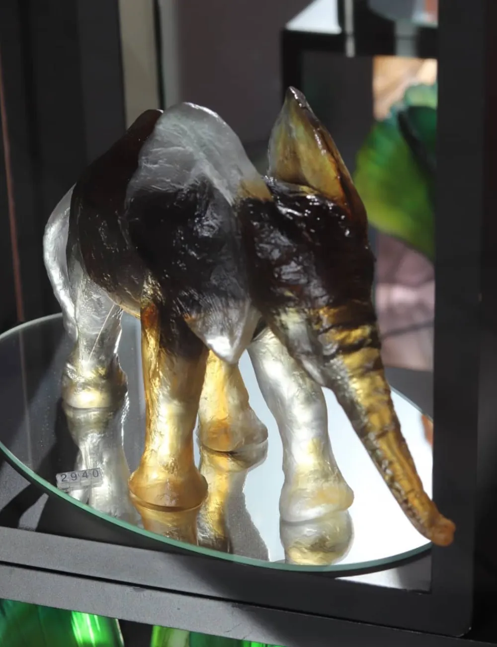 Vessière Cristaux Bestiaire|Animaux Cristal|Éléphant Savana MM de Isabelle Carabantes Daum