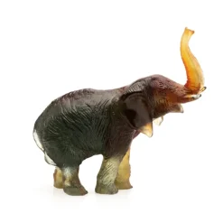 Vessière Cristaux Bestiaire|Animaux Cristal|Éléphant vert mm j.f leroy daum
