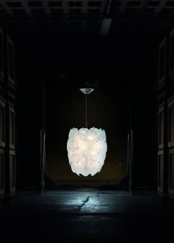 Vessière Cristaux Luminaires|Lustres Cristal|Lustre eden blanc daum