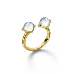 Vessière Cristaux Bijoux|Bagues Cristal|Médicis bague toi&moi baccarat