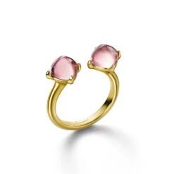 Vessière Cristaux Bijoux|Bagues Cristal|Médicis bague toi&moi baccarat