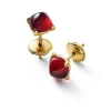 Vessière Cristaux Bijoux|Boucles D’Oreilles Cristal|Médicis boucles d’oreilles puces rouge baccarat