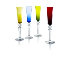 Vessière Cristaux Verre En Cristal Taillé|Coffrets Verres Cristal|Mille nuits couleurs set x4