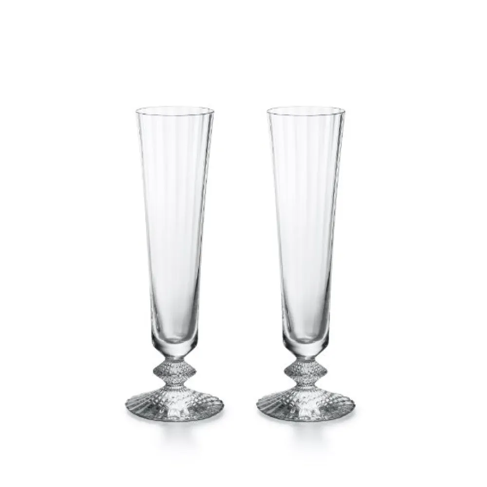 Vessière Cristaux Art De La Table|Flûte Champagne|Mille nuits flûte x2 baccarat