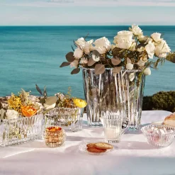 Vessière Cristaux Vases|Vases Cristal Clair|Mille Nuits vase Lovers Baccarat