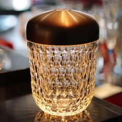 Vessière Cristaux Lampes Cristal|Lustre Luminaire Saint-Louis|Mini baladeuse folia cuivré saint-louis