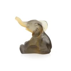 Vessière Cristaux Bestiaire|Figurines Miniature Cristal|Mini éléphant Daum