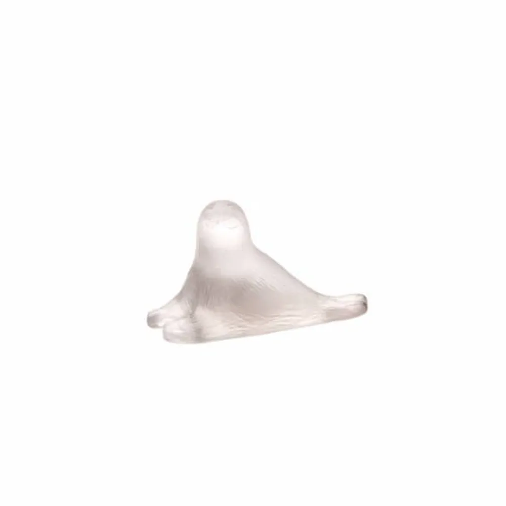 Vessière Cristaux Figurines Miniature Cristal|Animaux Cristal|Mini phoque gris daum