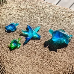 Vessière Cristaux Figurines Miniature Cristal|Animaux Cristal|Mini tortue de mer verte Daum