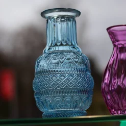 Vessière Cristaux Vases Cristal Couleur|Vases|Mini vase en verre bleu clair N°3