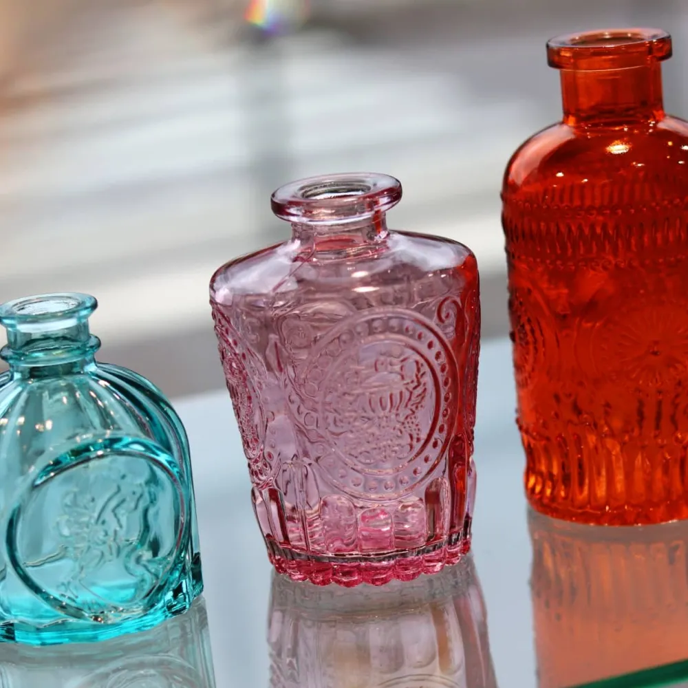 Vessière Cristaux Vases Cristal Couleur|Vases|Mini vase en verre rose N°6