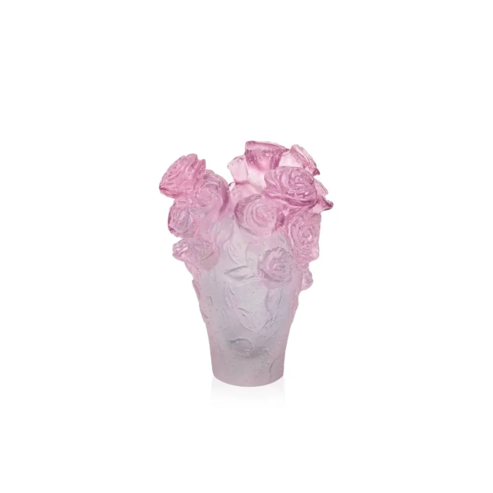 Vessière Cristaux Vases Cristal Couleur|Vases|Mini vase roses passion vert rose daum
