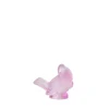 Vessière Cristaux Sculptures Et Figurines|Bestiaire|Moineau moqueur cristal rose Lalique