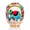 Vessière Cristaux Vase Céramique|Vases Cristal Couleur|Neo PM vase Pendjab Émaux de Longwy