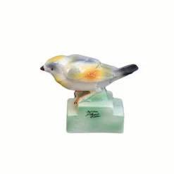 Vessière Cristaux Lunéville|Oiseau bruant barbotine