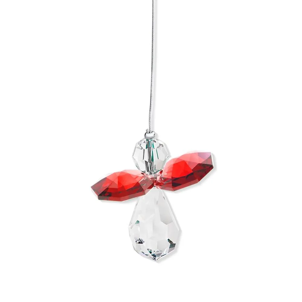 Vessière Cristaux Symboles Religieux Cristal|Ornements Cristal|Ornement ange cristaux swarovski rouge
