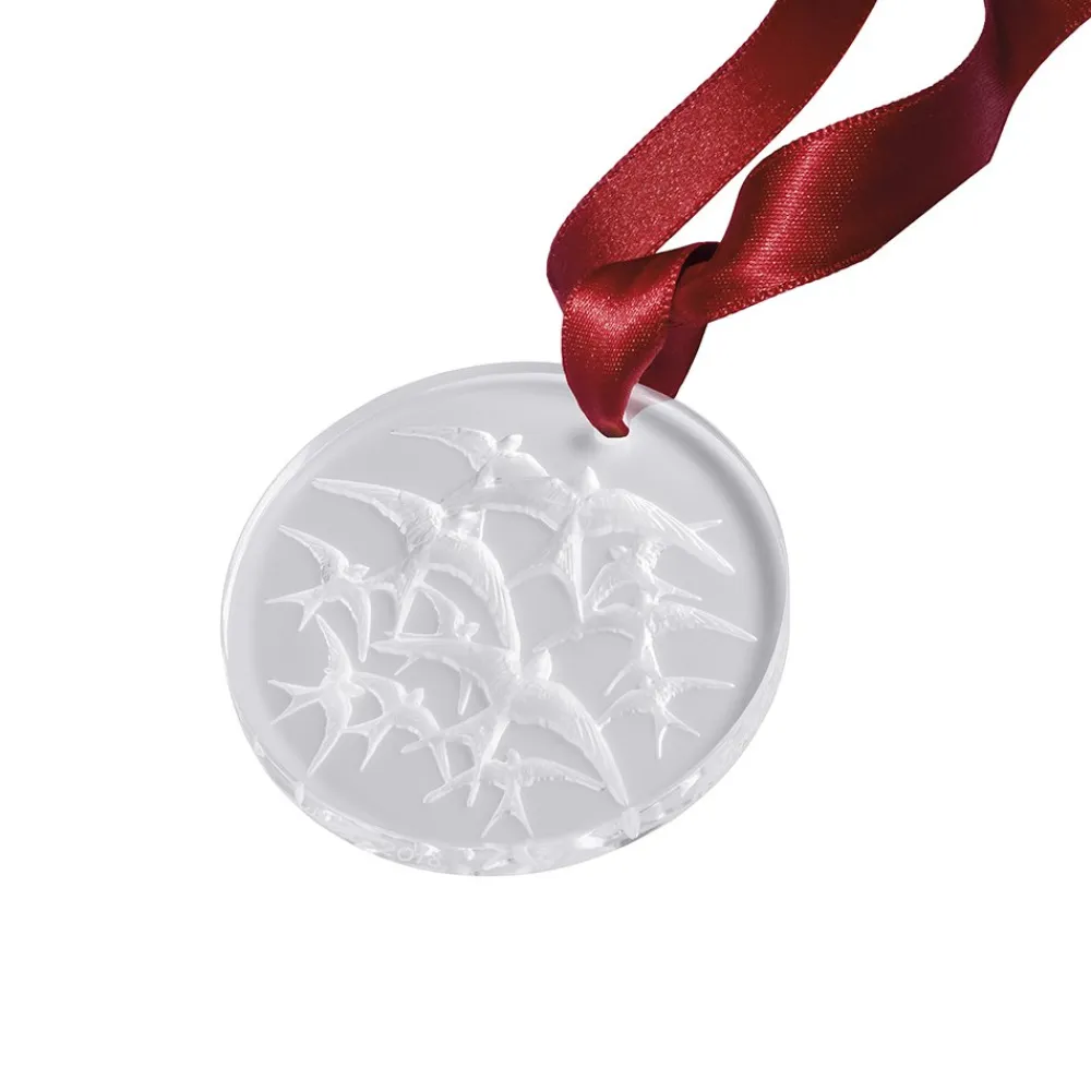 Vessière Cristaux Ornements Cristal|Sculptures Et Figurines|Ornement noël 2018 hirondelles lalique
