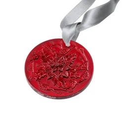 Vessière Cristaux Sculptures Et Figurines|Ornements Cristal|Ornement poinsettia 2020 cristal lalique
