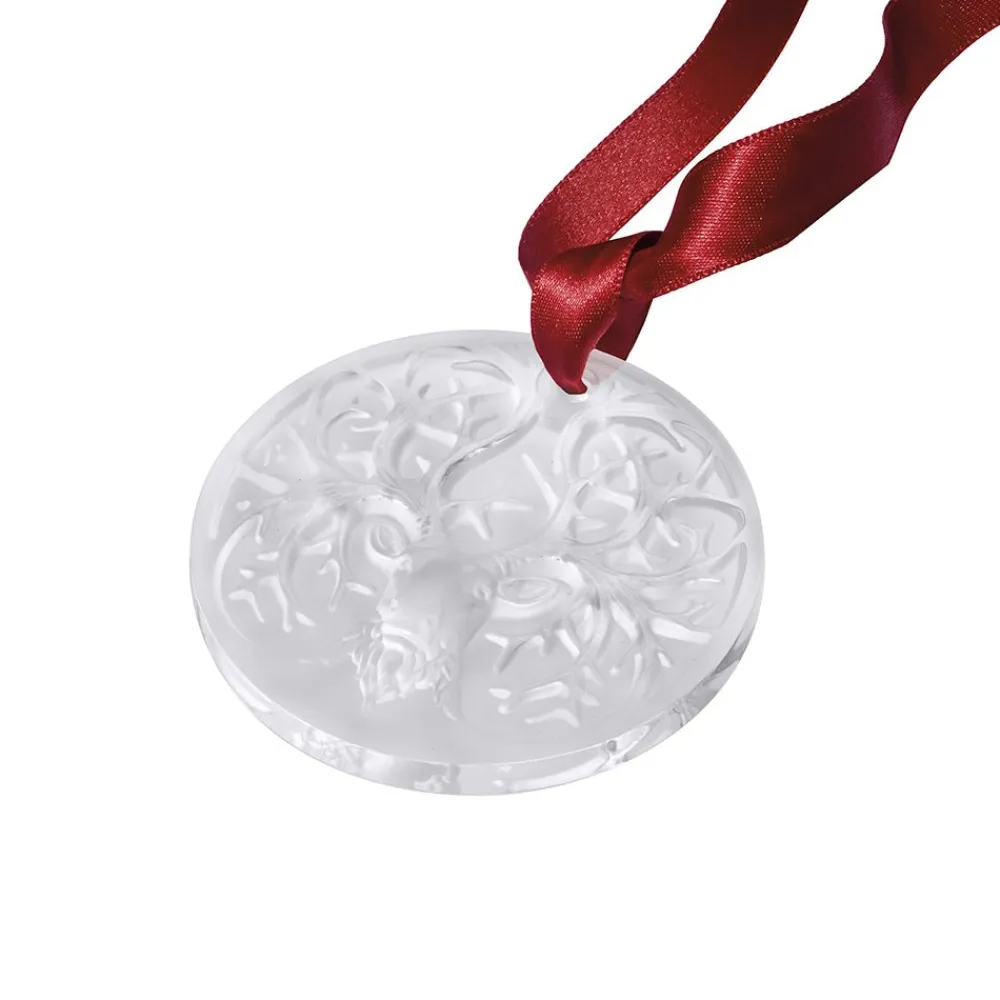 Vessière Cristaux Sculptures Et Figurines|Ornements Cristal|Ornement rennes cristal lalique