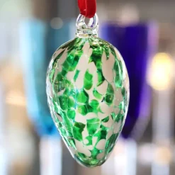 Vessière Cristaux Sulfures, Presse-Papiers|Décoration|Ornement œuf de Pâques cristal de Lorraine
