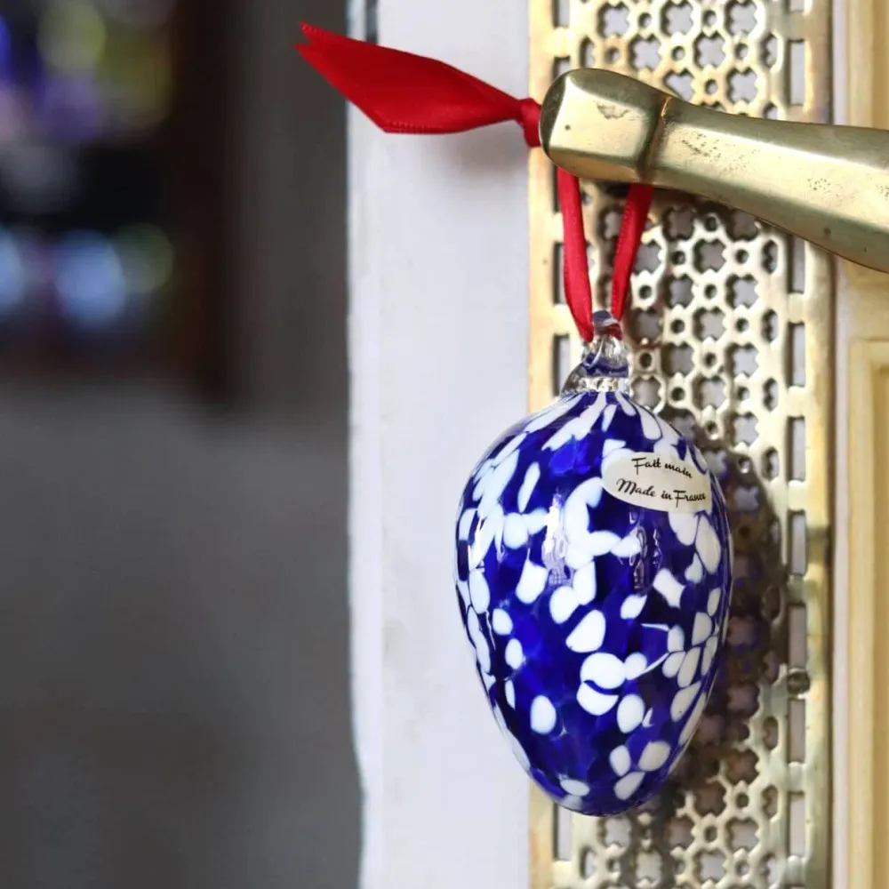 Vessière Cristaux Sulfures, Presse-Papiers|Décoration|Ornement œuf de Pâques cristal de Lorraine