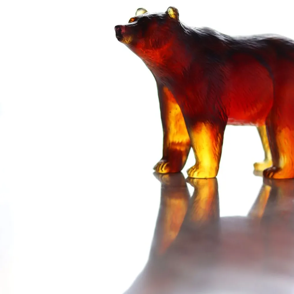 Vessière Cristaux Bestiaire|Animaux Cristal|Ours ambre daum