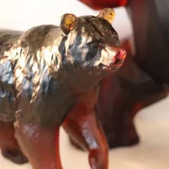 Vessière Cristaux Sculptures Cristal|Editions D’Art|Ours brun daum