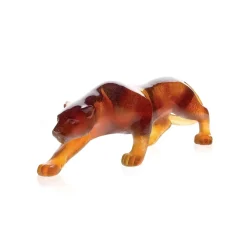 Vessière Cristaux Bestiaire|Animaux Cristal|Panthère ambre pm daum