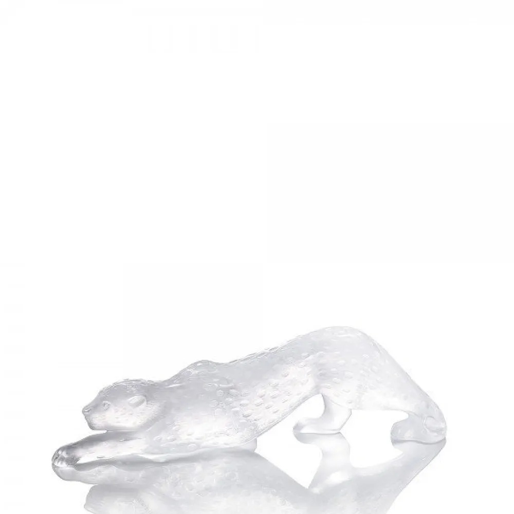 Vessière Cristaux Animaux Cristal|Sculptures Et Figurines|Panthère zeila incolore gm lalique