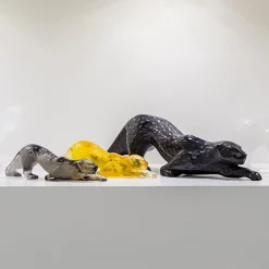 Vessière Cristaux Animaux Cristal|Sculptures Et Figurines|Panthère zeila incolore gm lalique