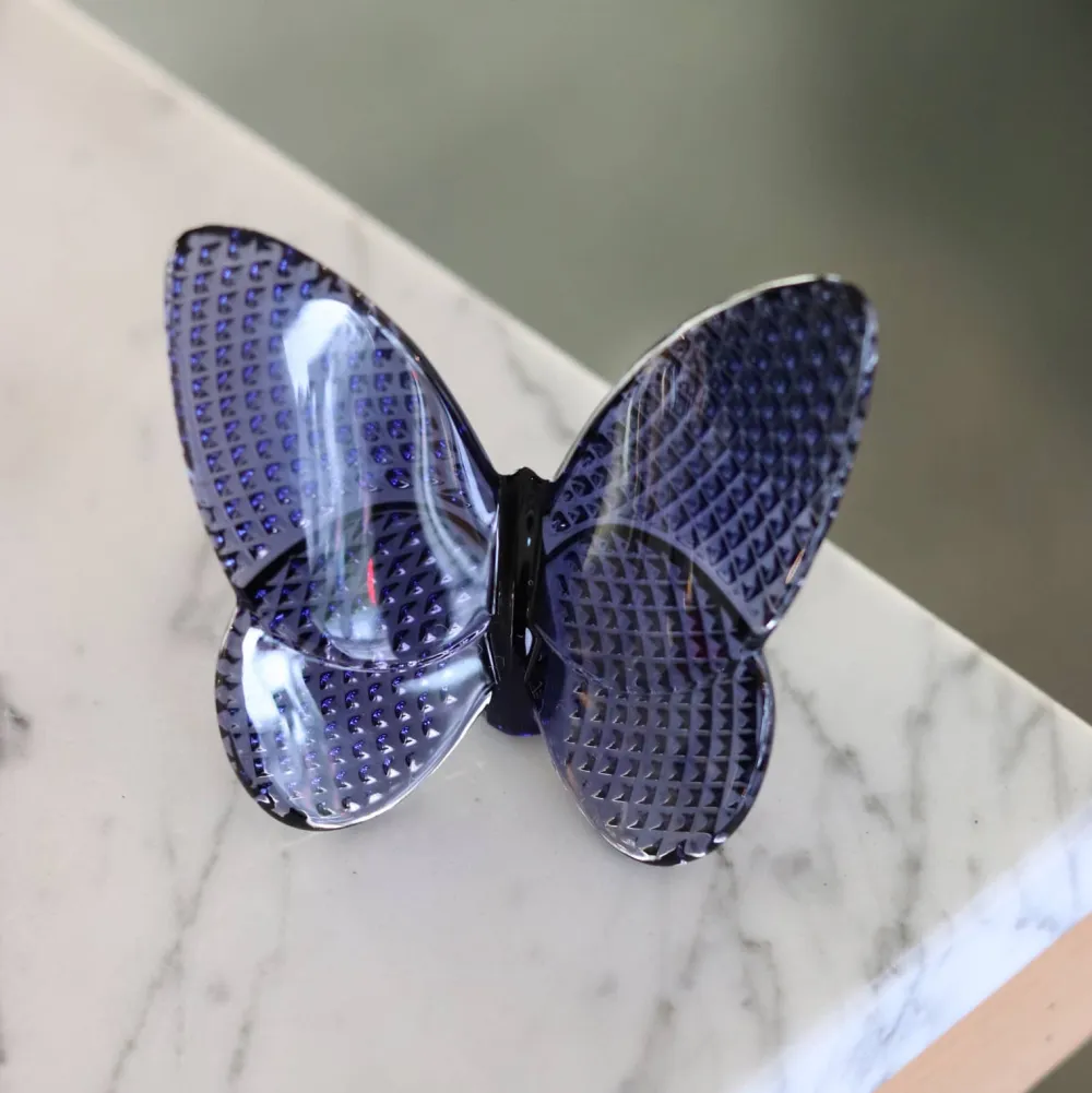 Vessière Cristaux Bestiaire|Animaux Cristal|Papillon diamant Baccarat