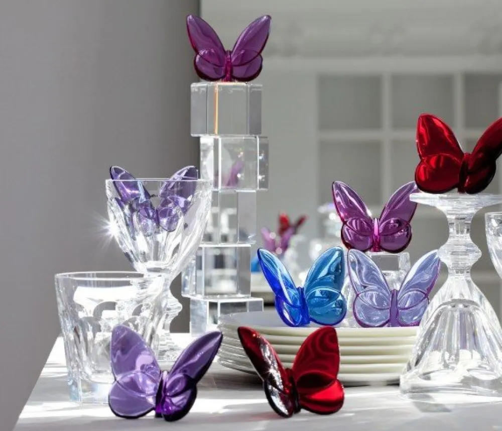 Vessière Cristaux Bestiaire|Décoration|Papillon porte-bonheur baccarat