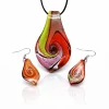 Vessière Cristaux Pendentifs Cristal|Pendentifs|Parure pendentif + boucles d’oreilles noces de corail