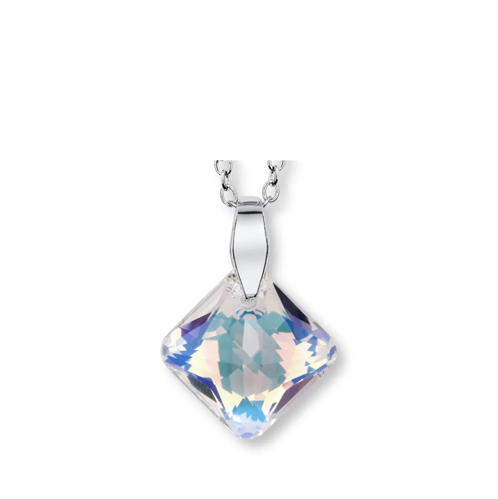 Vessière Cristaux Pendentifs Cristal|Pendentifs|Pendentif carré irisé swarovski®
