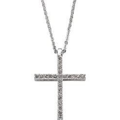 Vessière Cristaux Colliers Cristal|Colliers|Pendentif croix crital