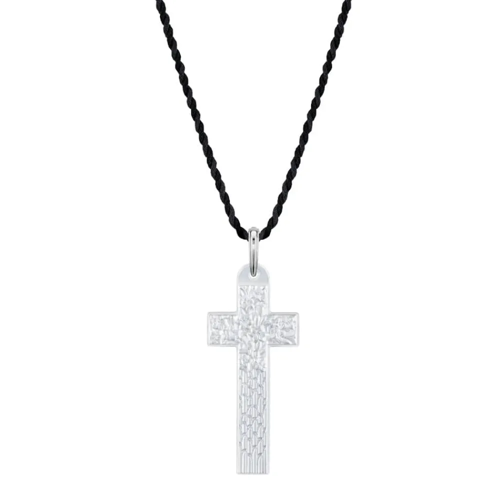 Vessière Cristaux Bijoux|Pendentifs Cristal|Pendentif croix st matthew lalique