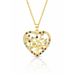 Vessière Cristaux Pendentifs Cristal|Pendentifs|Pendentif cœur arbre de vie