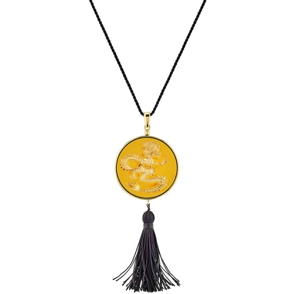 Vessière Cristaux Bijoux|Pendentifs Cristal|Pendentif Dragon Tianlong Lalique