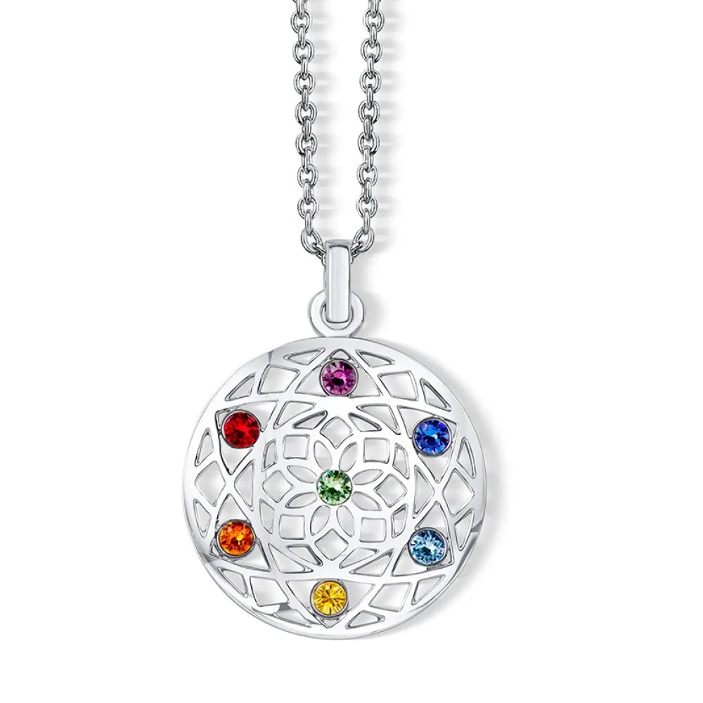 Vessière Cristaux Pendentifs Cristal|Pendentifs|Pendentif fleur chakra cristaux swarovski®