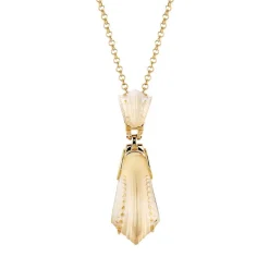 Vessière Cristaux Pendentifs Cristal|Pendentifs|Pendentif icône vermeil lalique